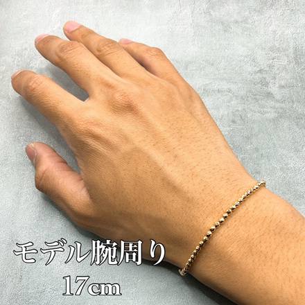 k18 18金 3mmシャンデリア ブレスレット 20センチ / k18 chandelier