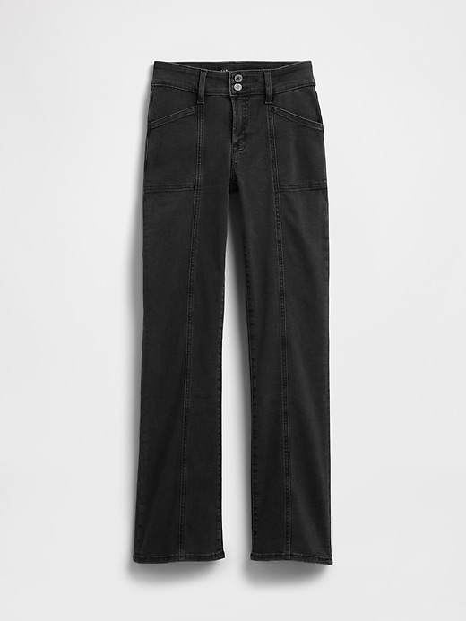 Mid Rise Universal Seamed Baby Boot Jeans | Gap Factory