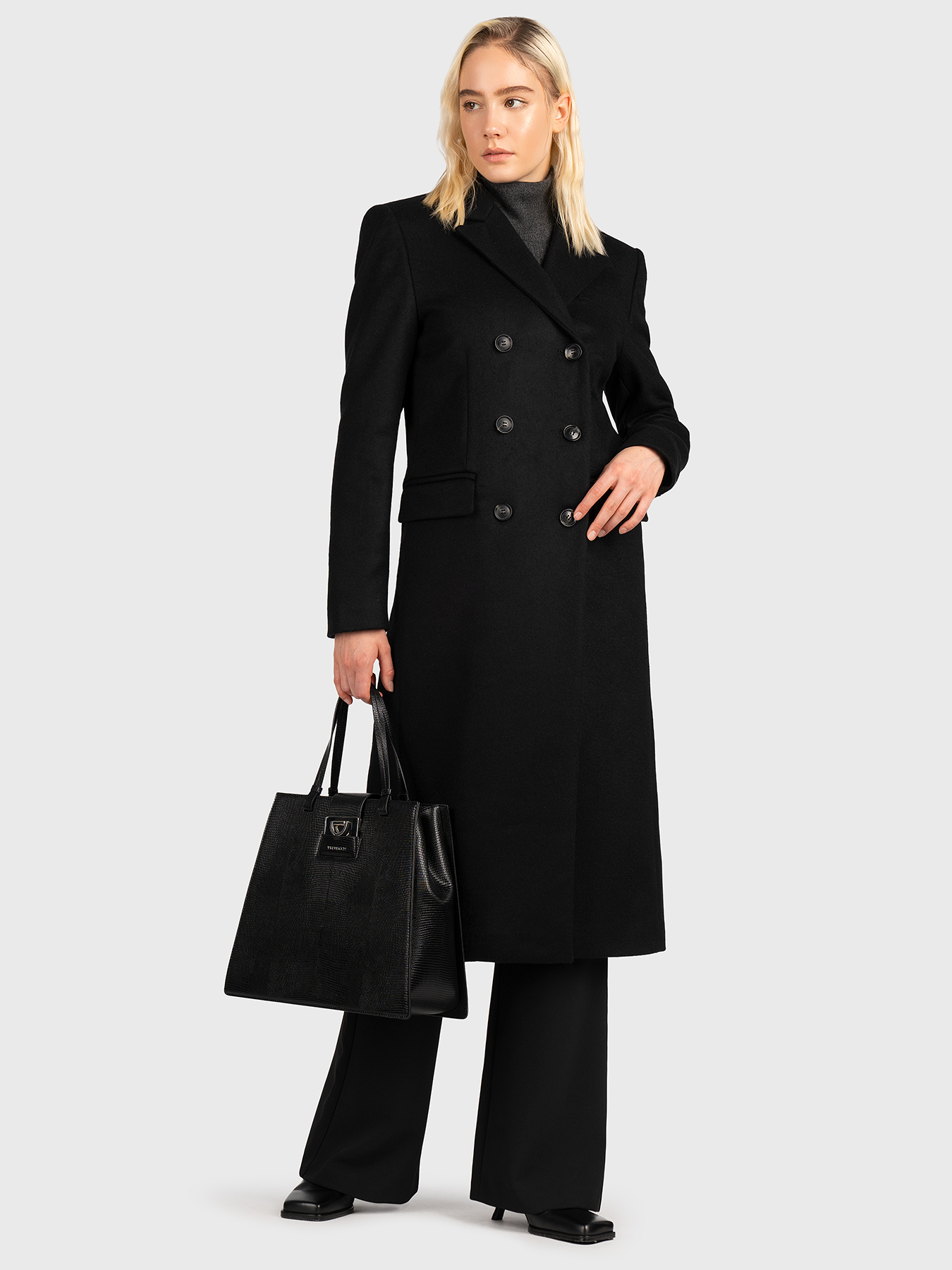 Euro TRUSSARDI Airy Mouton Coat beige TRUSSARDI Women Coats