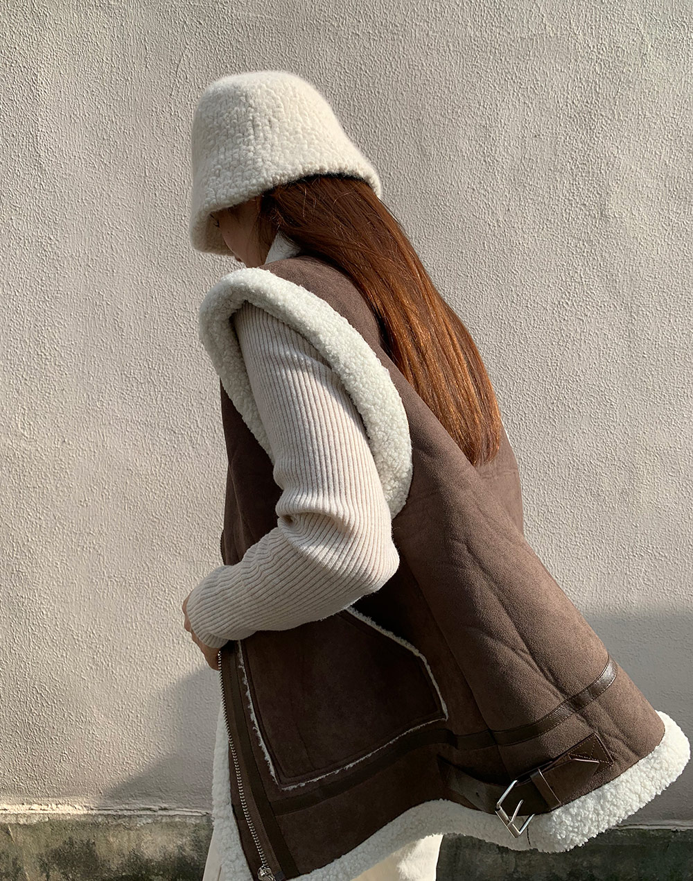 フェイクムートンベスト | レディースファッション通販 - DHOLIC