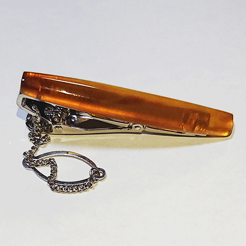 商品詳細：【本物】天然べっ甲ネクタイピン（白甲端角）｜emonya／ええ