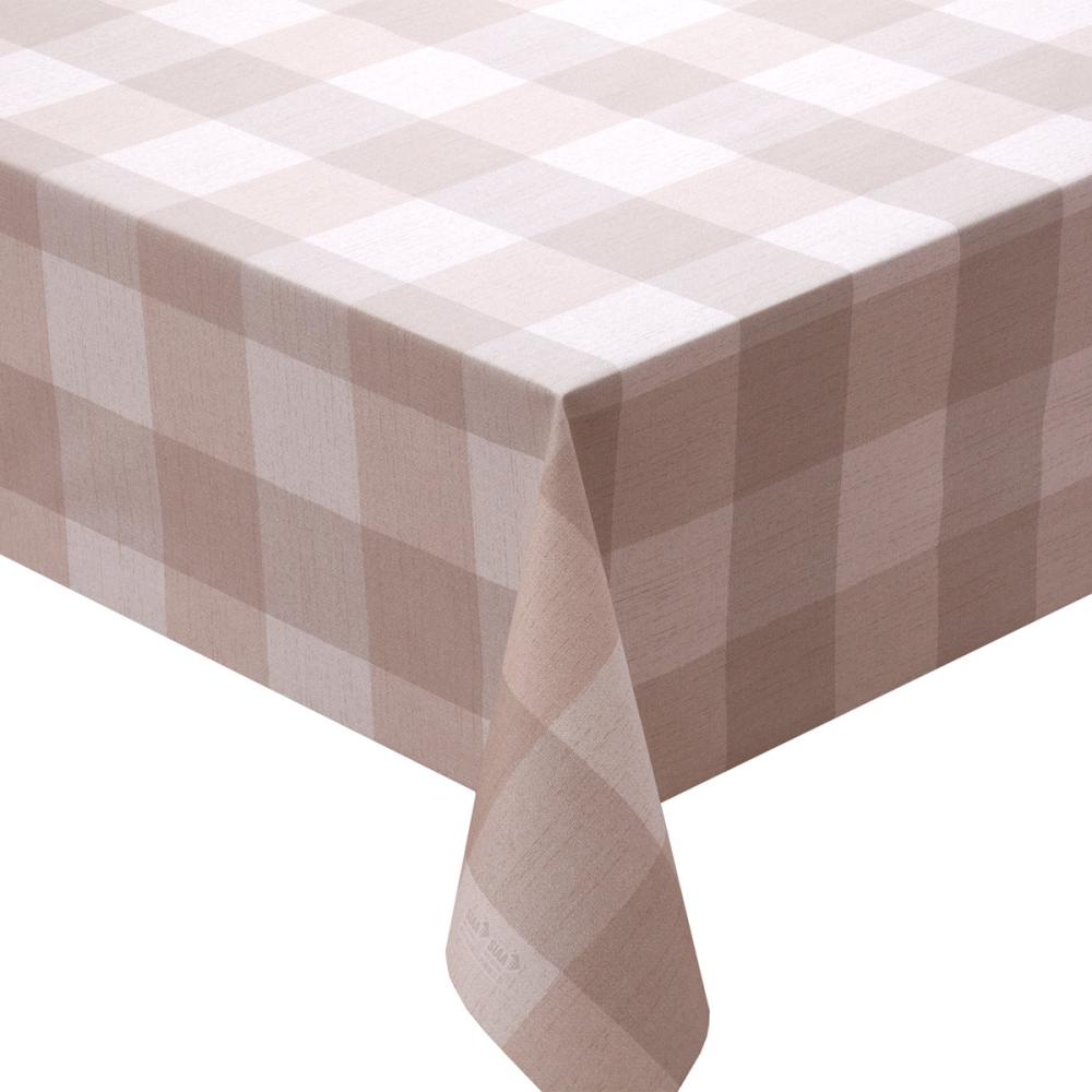 明和グラビア 抗ウィルス・抗菌テーブルクロス ツートンチェック