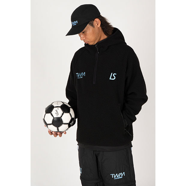 Kemari87 KISHISPO / TWM ボアフリース エンボスロゴパーカー l1252168