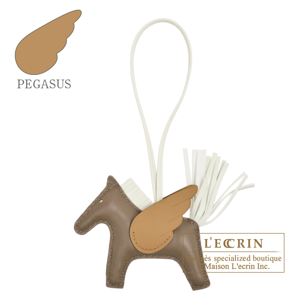 エルメス ロデオチャームペガサスPM エトゥープ/ヴェールフィズ