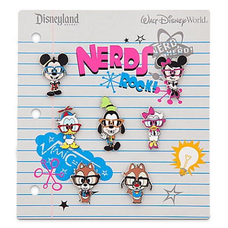 Disney Pin Set - Nerds Rock - Mickey Mouse -Pins-6356