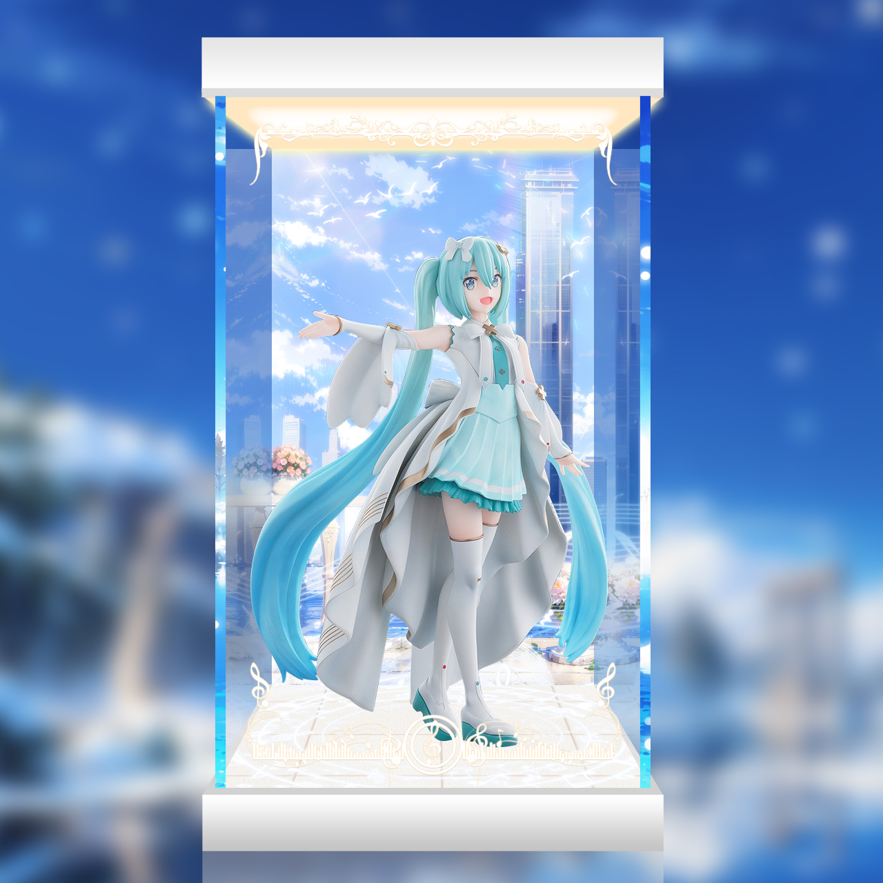 閉ざされた窓のセカイの初音ミク 開かれた窓のセカイの初音ミク