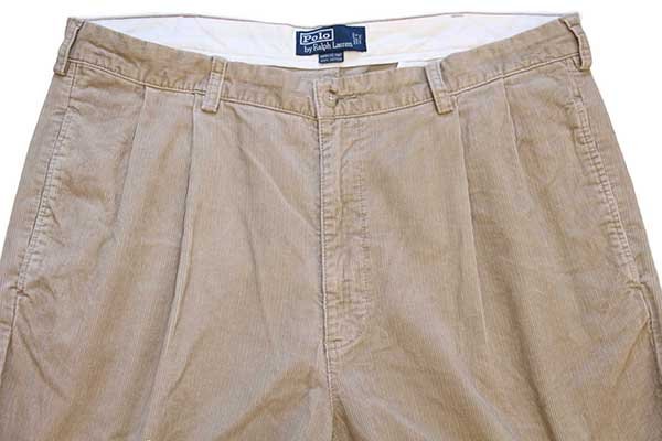 00s ポロ ラルフローレン HAMMOND PANT ツータック コットン