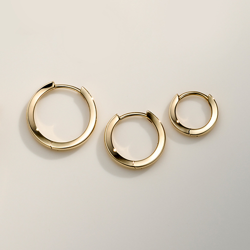 CLICK HOOP PIERCED EARRING(S／片耳用)(2JP0919)K10 ピアス｜スター
