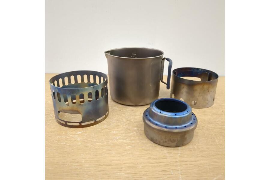 EVERNEW Ti Mug Pot 500ストーブセット ゴトク・収納袋付 アルコール
