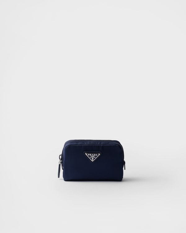 Baltic Blue Micro Re-nylon Pouch | PRADA