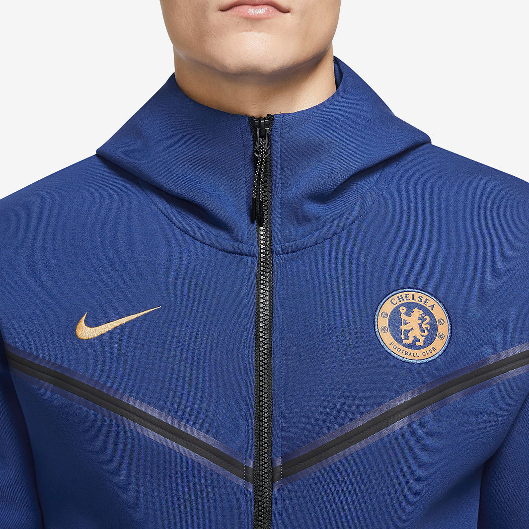 chelsea 24-25 テックフリース セットアップ ネイビー×ゴールド Nike