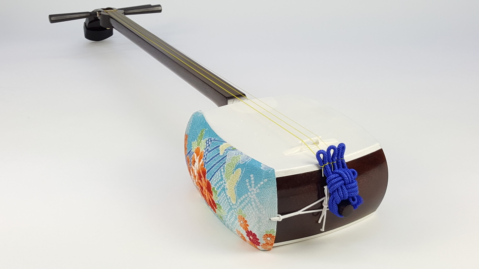 美品 津軽三味線 太棹 紅木 二本溝 べっ甲 バチ 駒 ケース 和楽器 美