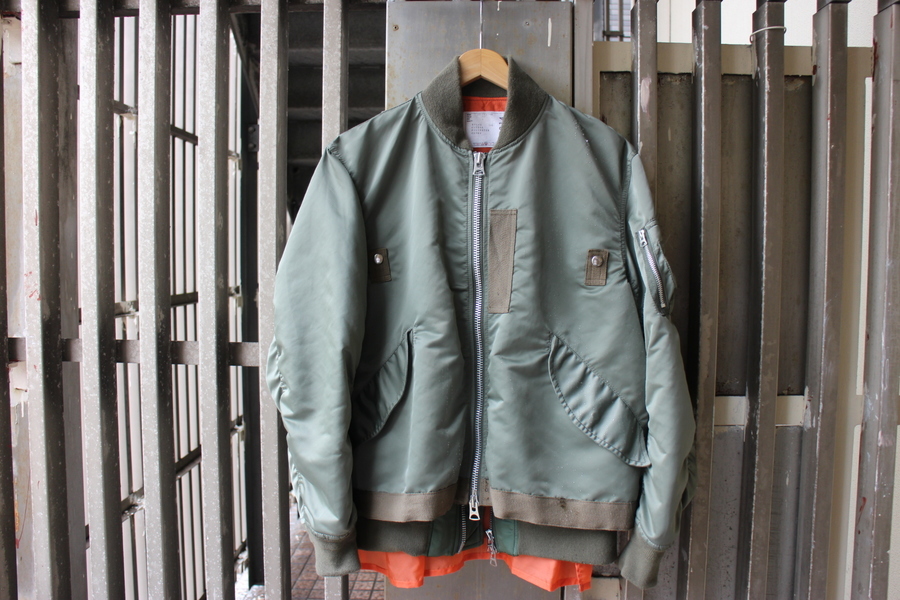 sacai/サカイ】より FABRIC COMBO MA-1 BLOUSON のご紹介[2020.09.12