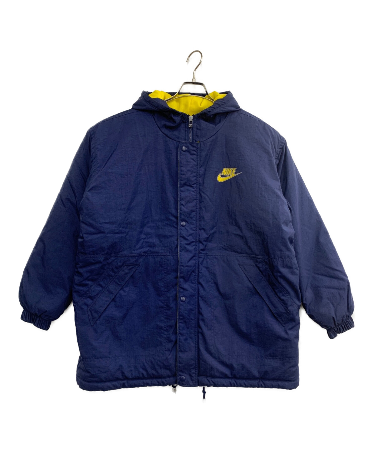 中古・古着通販】NIKE (ナイキ) ナイロンジャケット ネイビー×イエロー