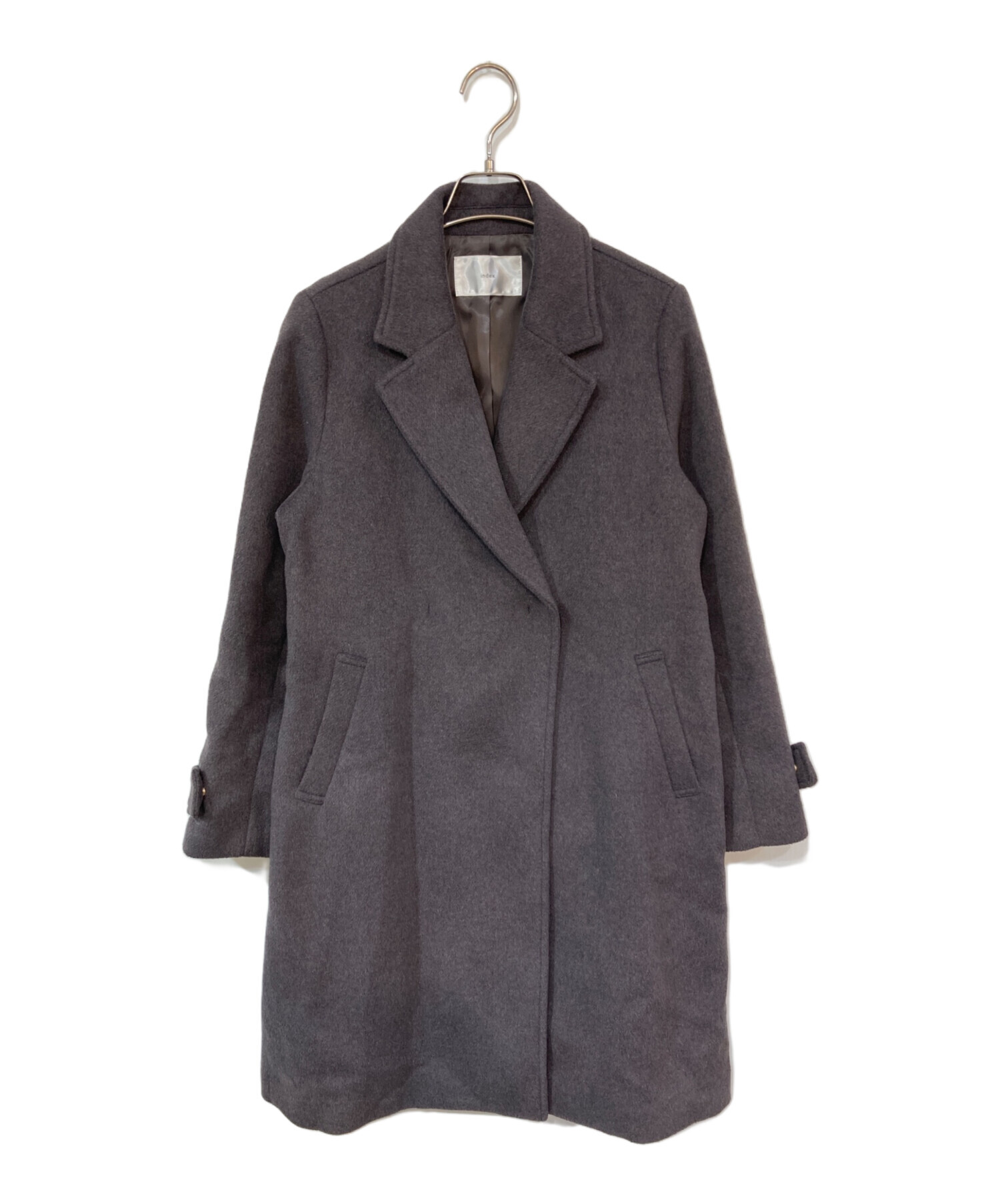 中古・古着通販】index (インデックス) カシミヤ混ダブルチェスター