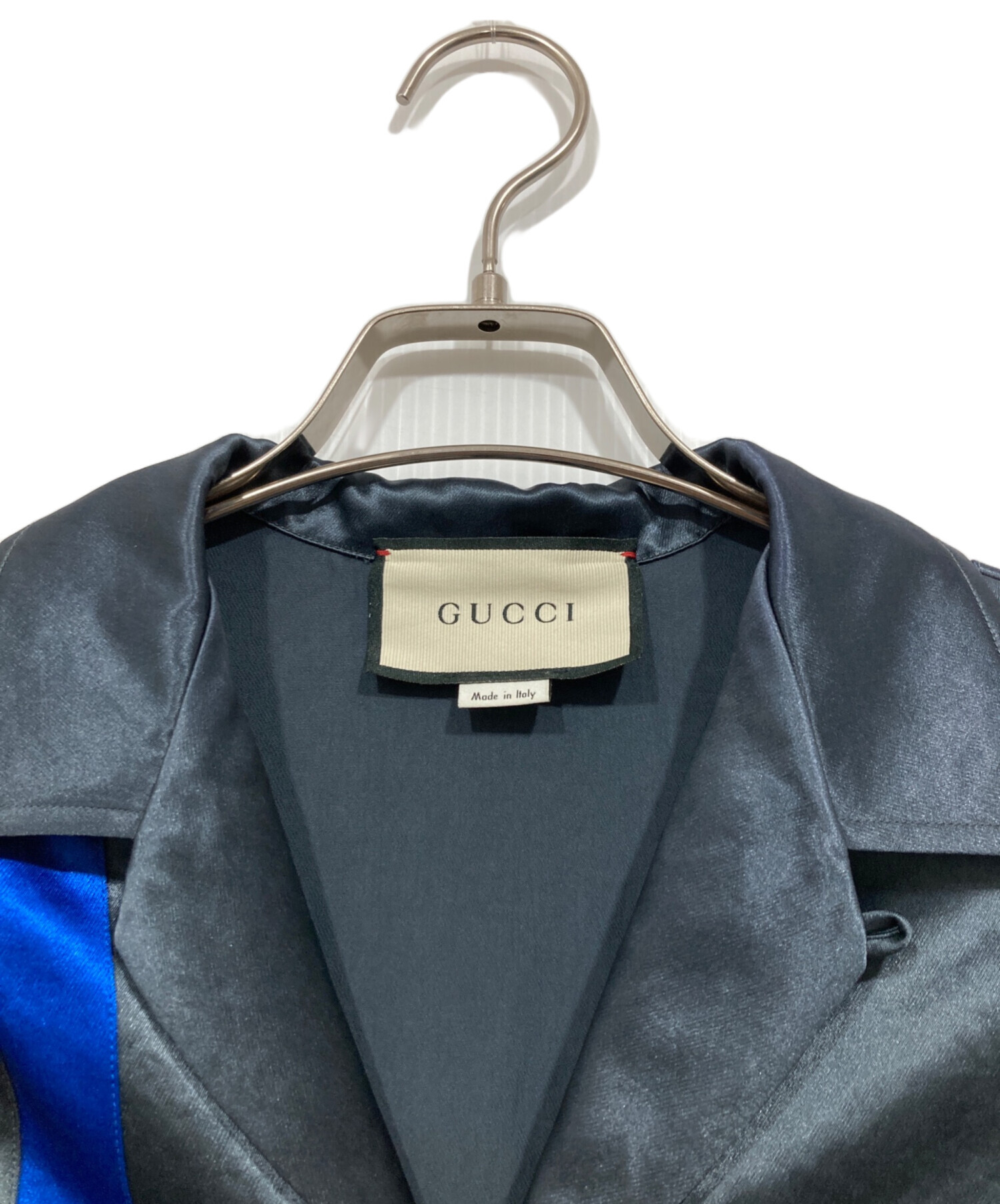中古・古着通販】GUCCI (グッチ) サテンボウリングシャツ グリーン