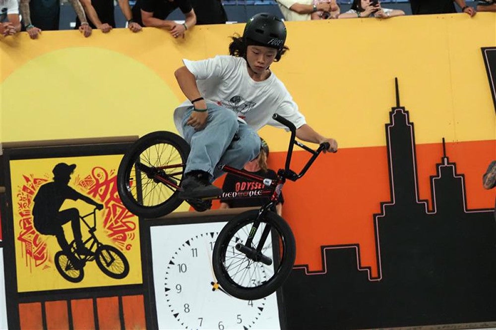 大阪エックスゲームズ、BMX最年少出場の14歳早田颯助がストリート