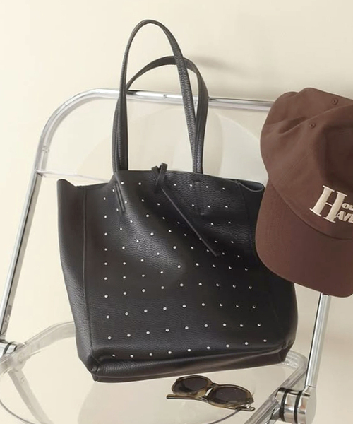 美品】つばくろーれんトートバッグ (M)グレー 美品】つばくろーれん