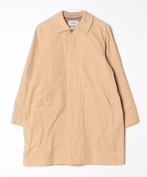 YAECA（ヤエカ） ステンカラーコート M ベージュ メンズ : ZOZOTOWN