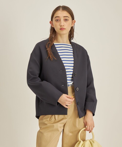 SHIPS（シップス） ブルゾン アウター マトラッセ トリプルクロス