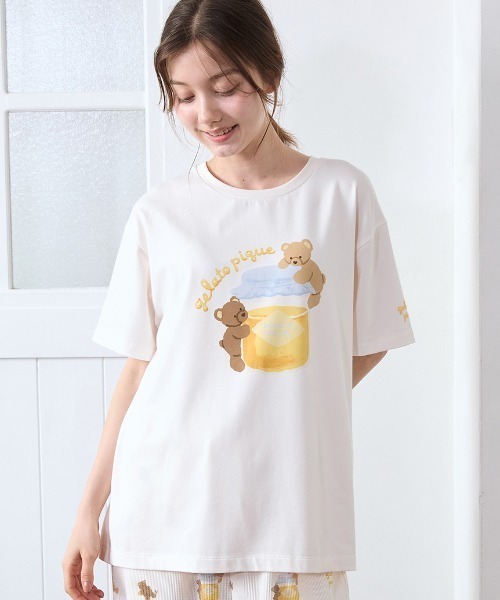 gelato pique（ジェラートピケ） パジャマ ルームウェア はちみつベア