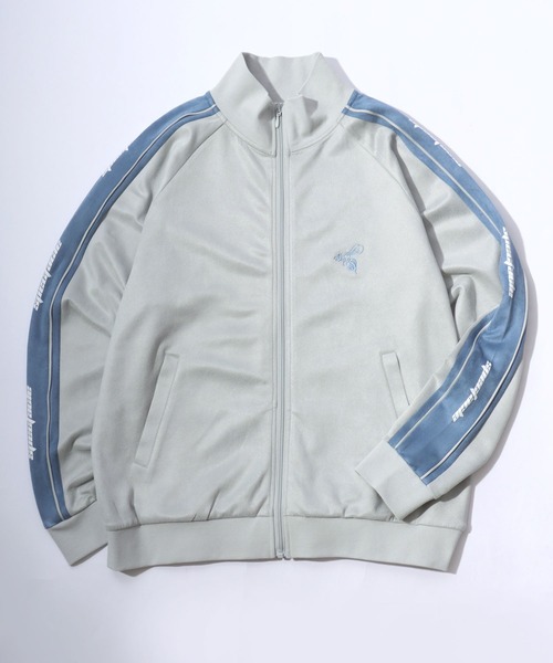 ジャージ 別注 蜂さんワンポイント刺繍 フェイクスエードサイドライン