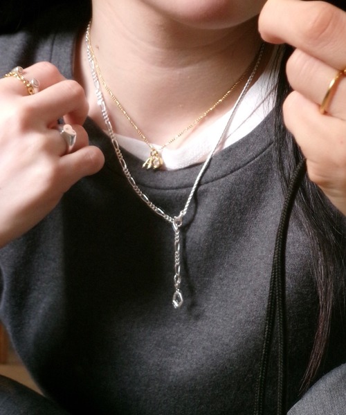 TEN. ネックレス SILVER925 シェードコンビチェーンネックレス SV