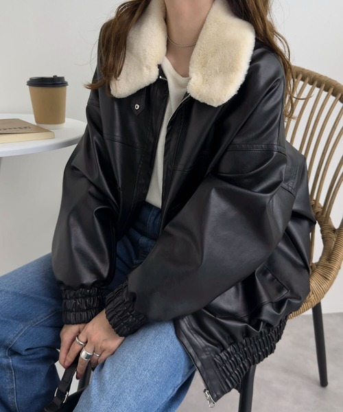 KOBE LETTUCE（神戸レタス） ブルゾン アウター ファー襟付2Way