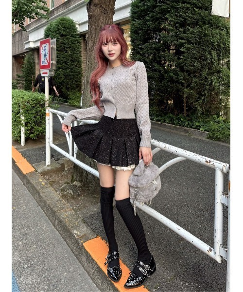 Darich（ダーリッチ） スカート スパンコールツイードミニスカート