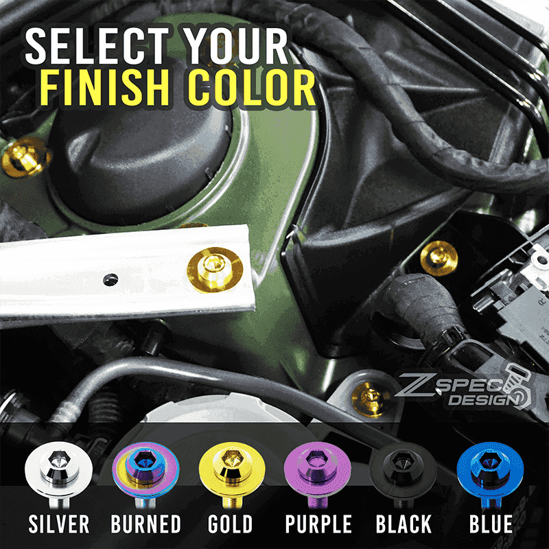 ZSPEC Stage-1 Engine Bay Fastener Kit, 16+ Nissan Titan 5.6L,Titanium