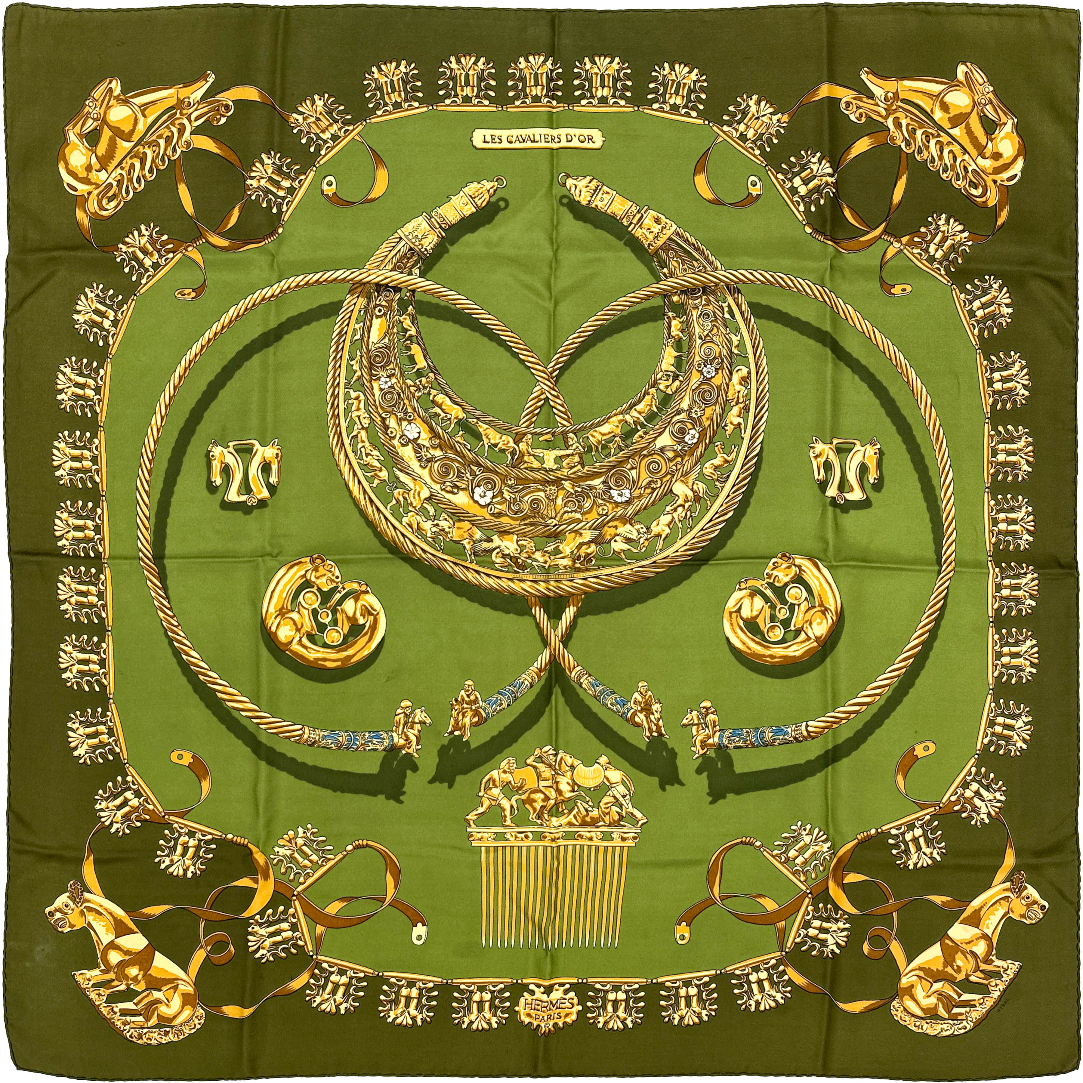 サチコ✨HERMESエルメスLES CAVALIERS D'OR プリーツ Hermès Les