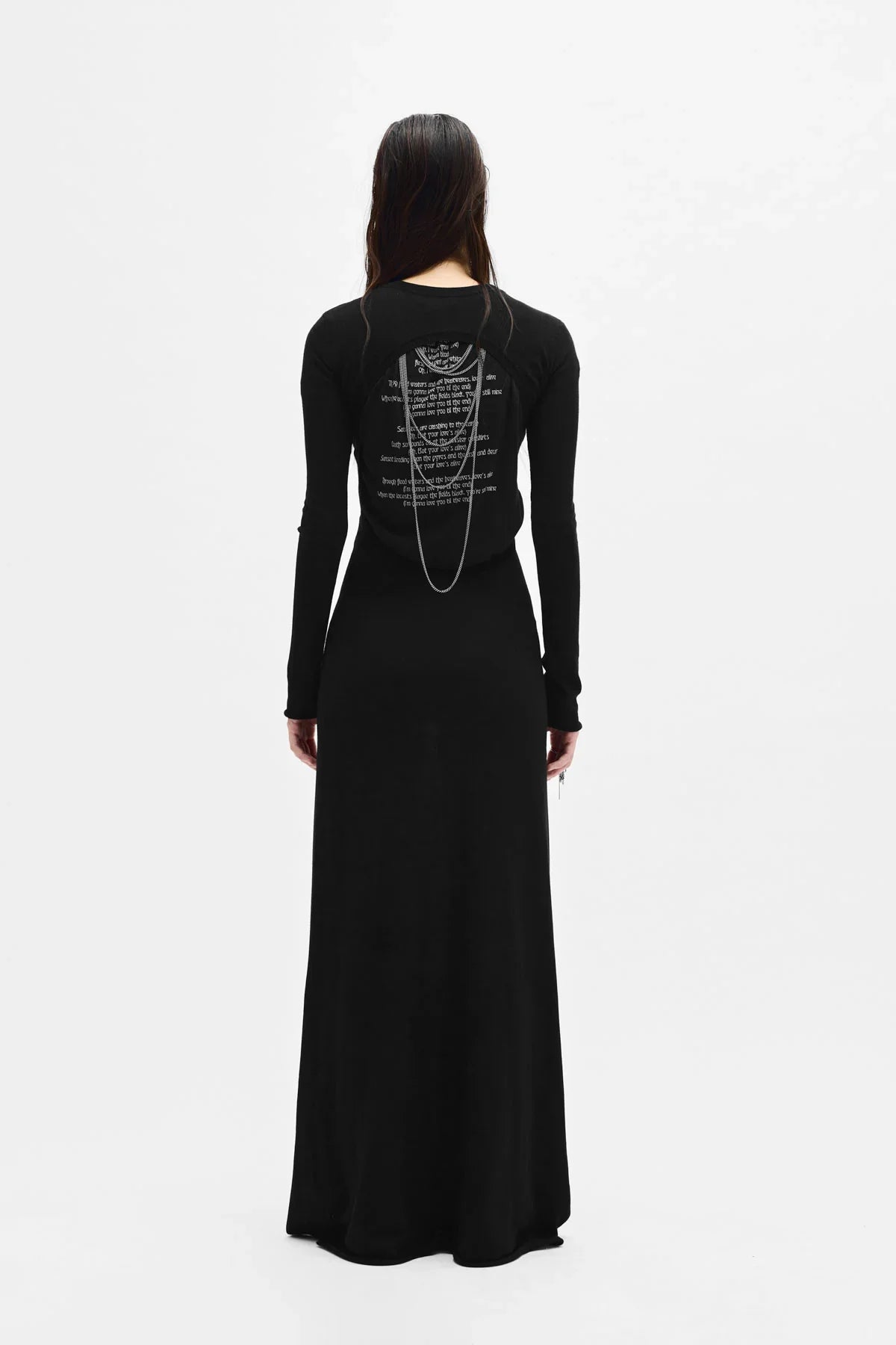 Eva Long Open Back Knitted Dress – Ann Demeulemeester
