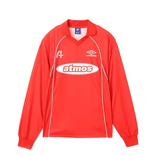 UMBRO x atmos LS SOCCER JERSEY RED （アンブロ x アトモス エルエス