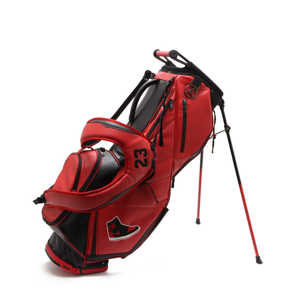 Jordanゴルフキャディバッグ ブラック/レッド 23 フード未使用 Jordan
