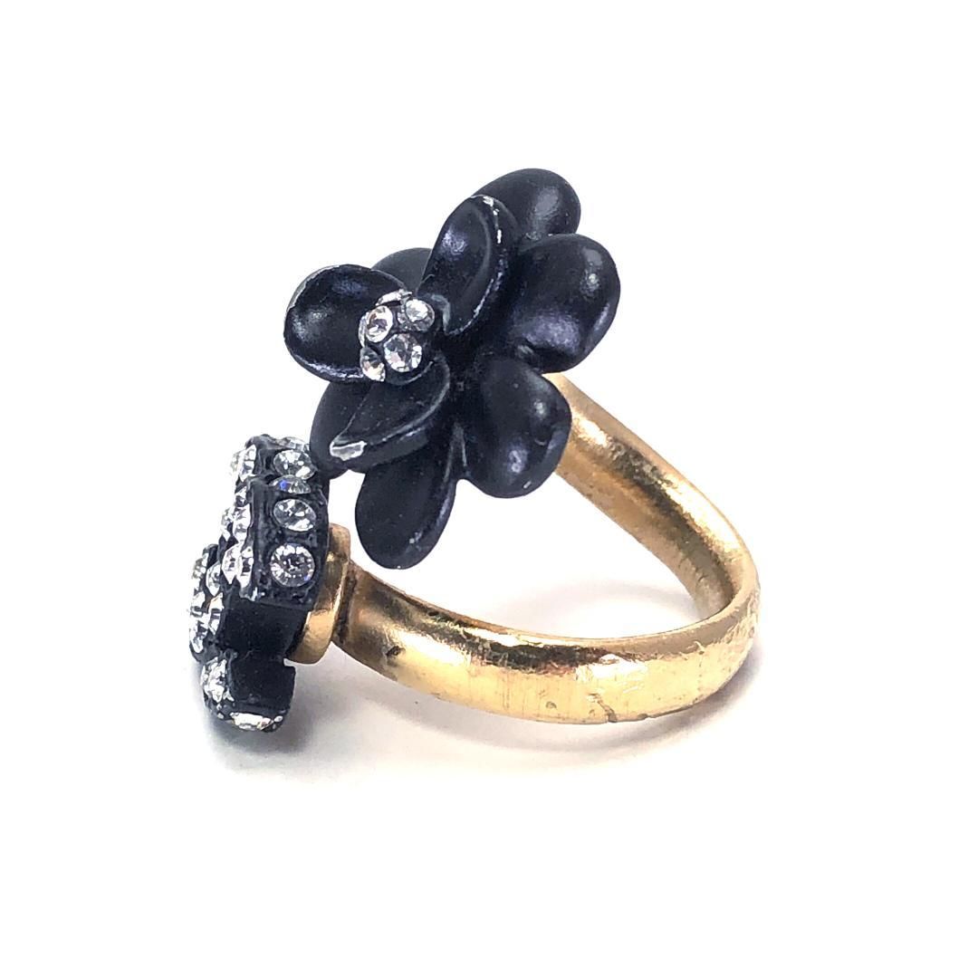 CHANEL シャネル／ココマーク カメリア リング／6号／花・フラワー