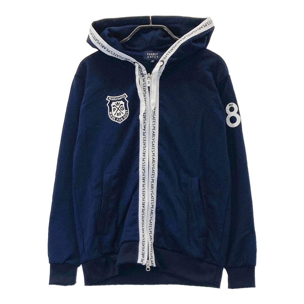 サイズ：0 PEARLY GATES パーリーゲイツ ; ジップパーカー ネイビー系