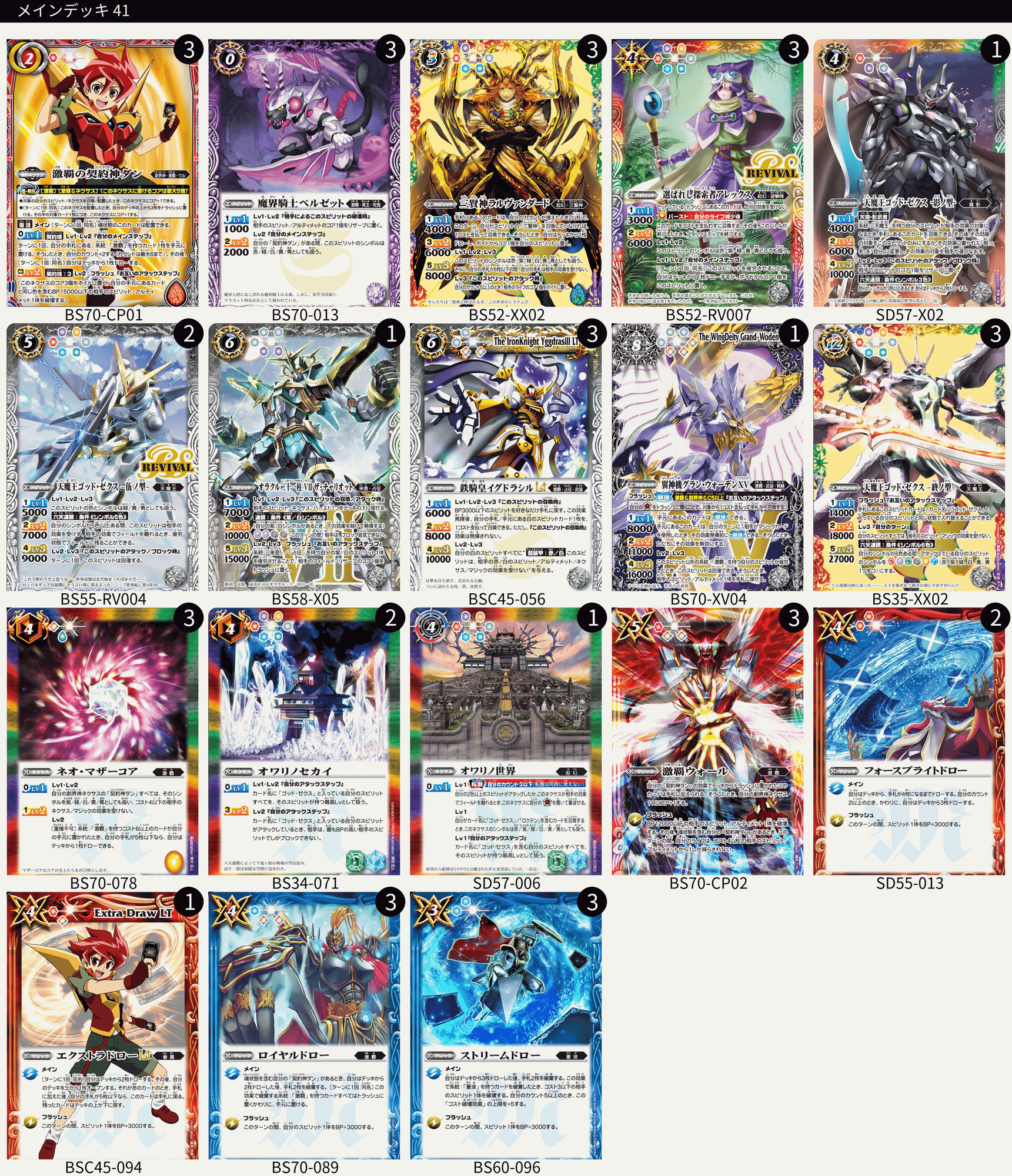 激覇デッキ① 激覇デッキ① スターター ｜ Z/X - Zillions of enemy X