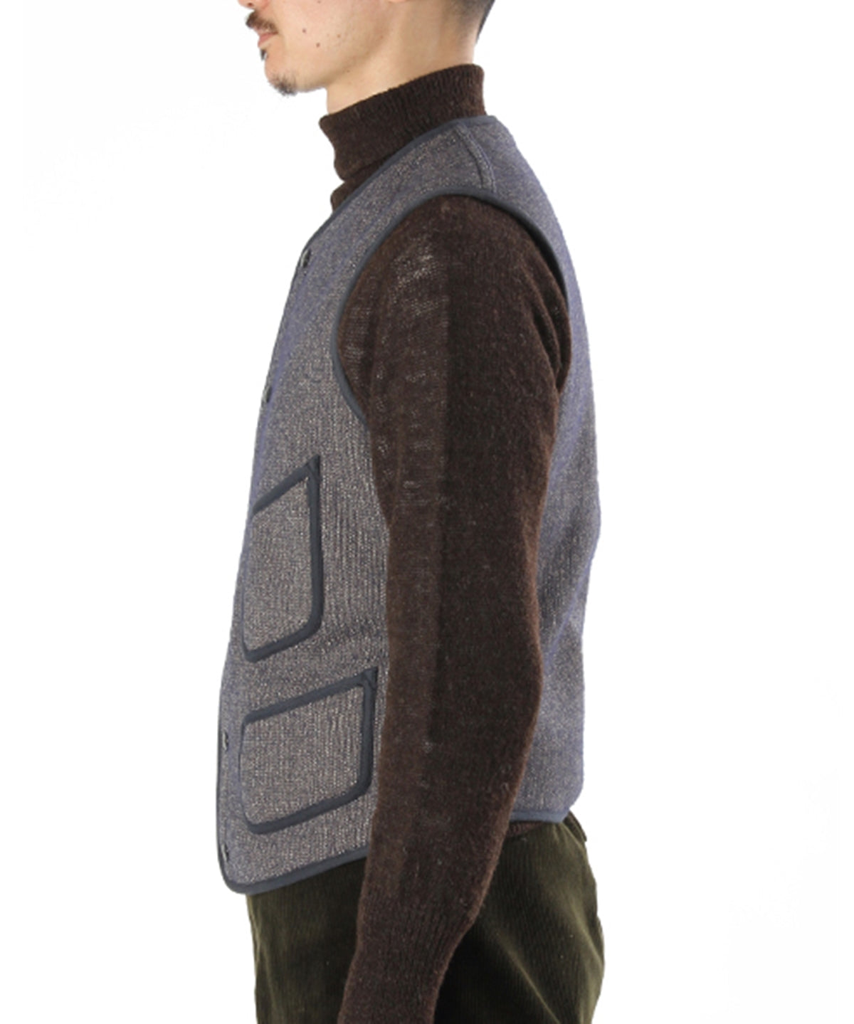 RESTOCK 】ANATOMICA BEACH CLOTH VEST / SALT&PEPPER – A'r11551