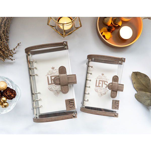 LETSクリアシステム手帳 M5サイズ [mostro グレージュ] 文匠 L24-SM5