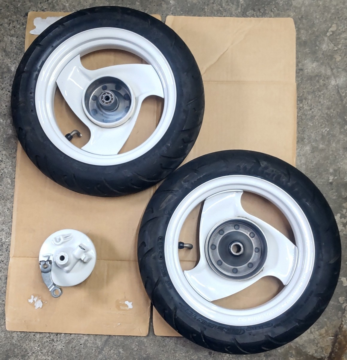 ヤマハ純正 ジョグ 3KJ CY50 前後ホイールセット フロントホイール