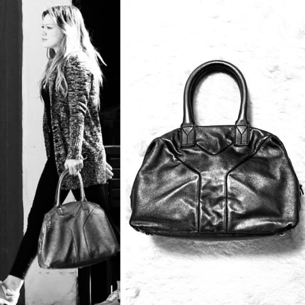 YSL/イヴサンローラン 本革 Yロゴ Yライン リヴゴーシュ 2way イージー