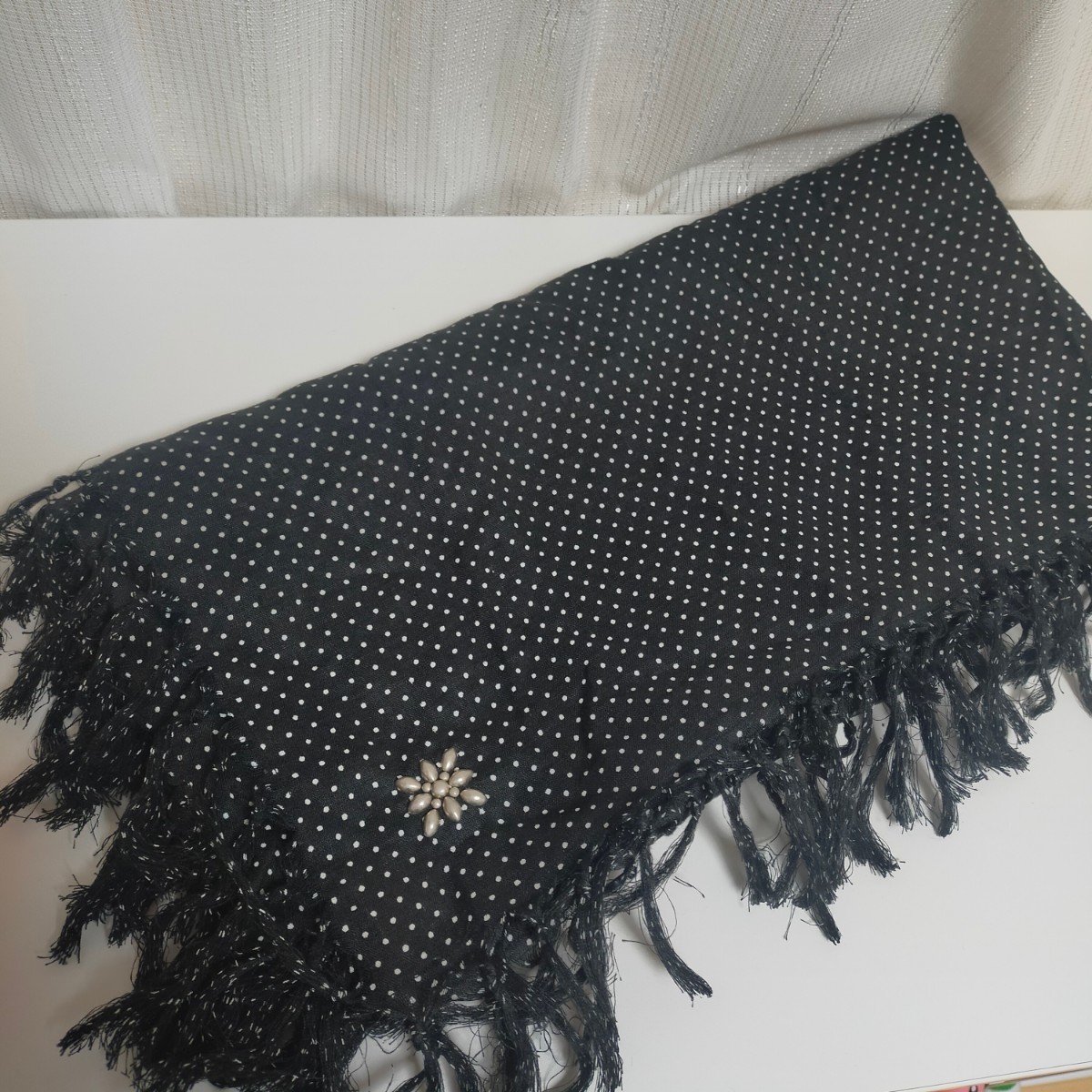 RUDE GALLERY ルードギャラリー スタッズ付き ドット柄 フリンジ付き
