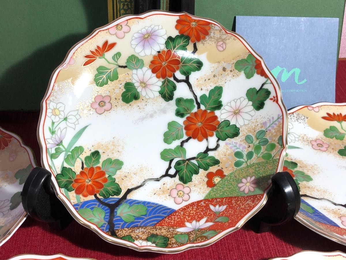 庫山窯 花瑞祥 輪花取皿揃 和皿 銘々皿 新品未使用 美濃焼｜Yahoo