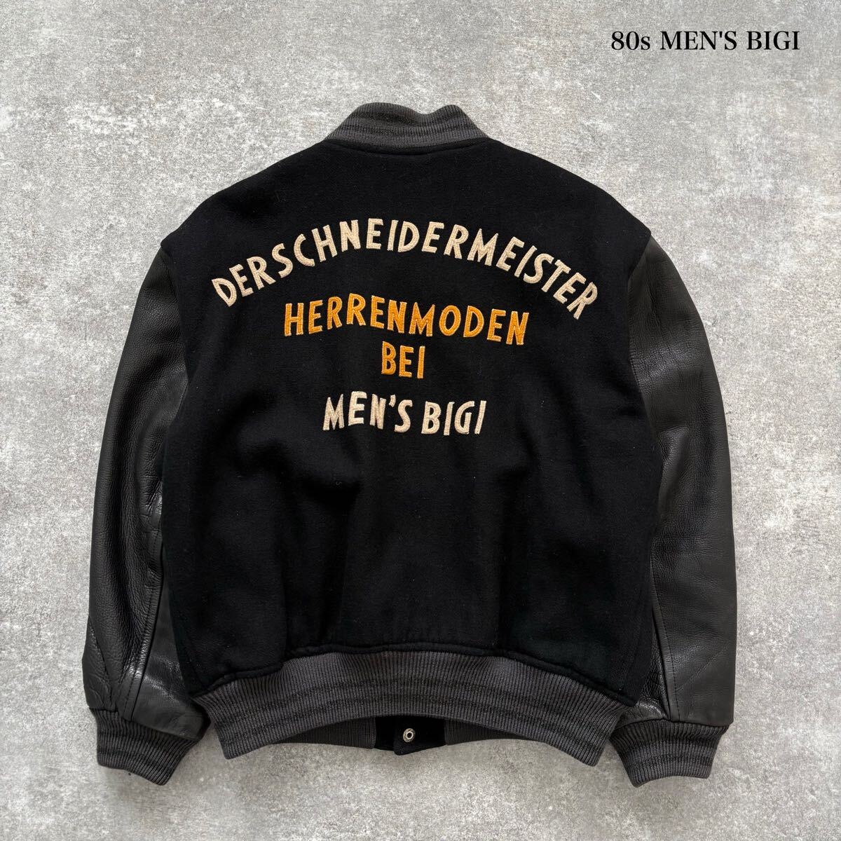 MEN'S BIGI】メンズビギ 80s スタジャン スタジアムジャンパー