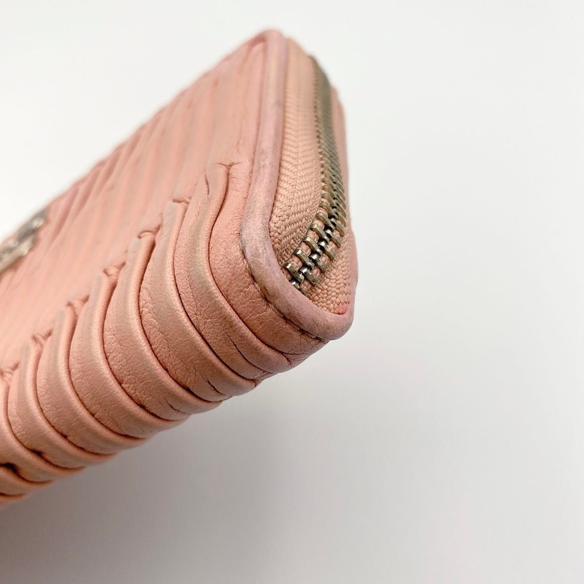 COACH コーチ マディソン ギャザー ラウンドファスナー ラウンドジップ