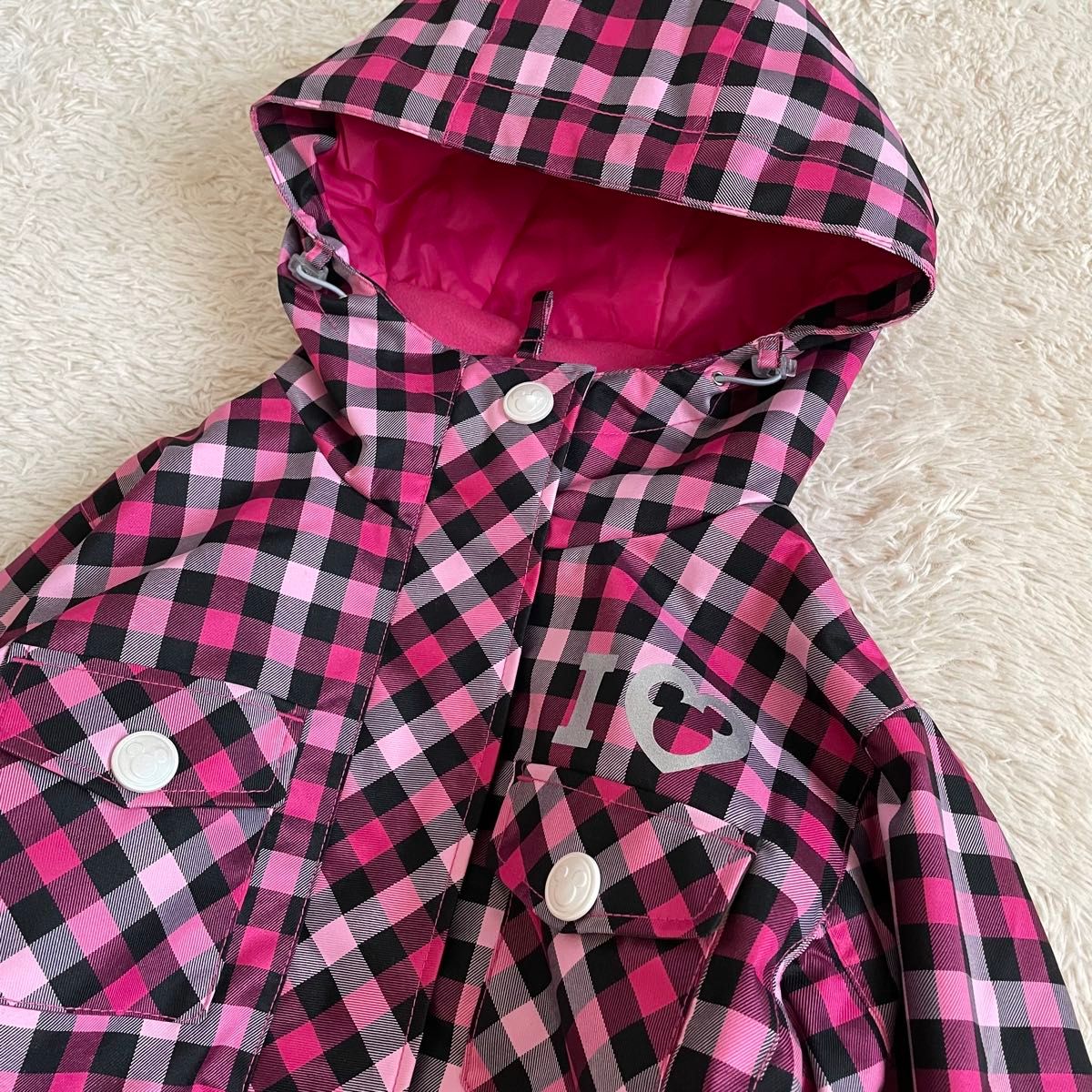 スキーウェア(女性用) ミッキーチェック柄 スキーウェア(女性用