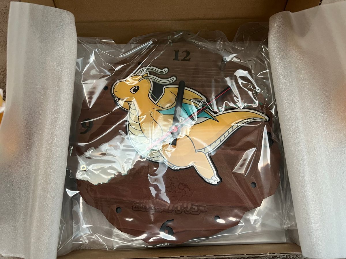 カイリュー壁掛時計福井限定ポケモン 福井県限定 ポケモンセンター