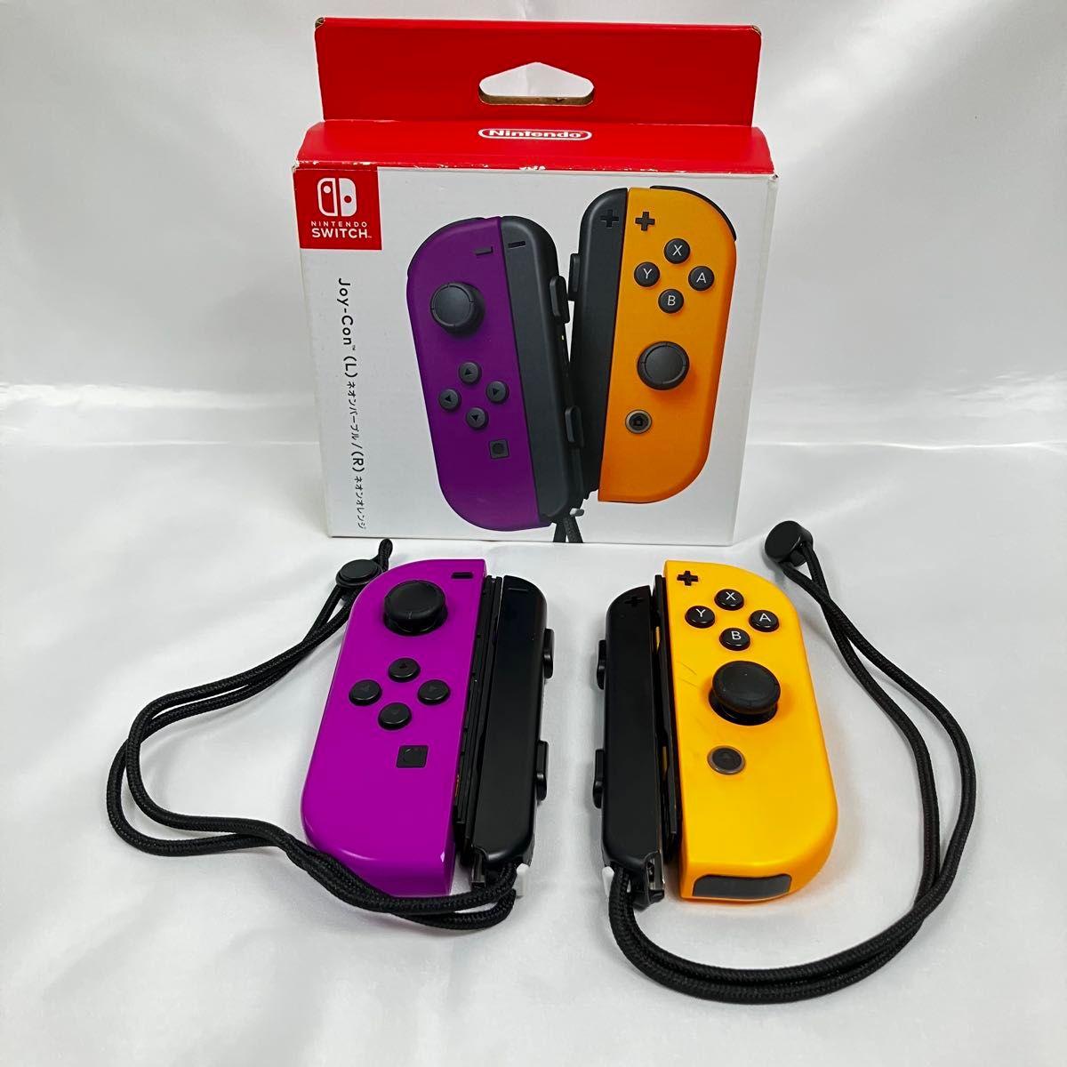 ニンテンドースイッチ ジョイコン ネオンパープル/ ネオンオレンジ
