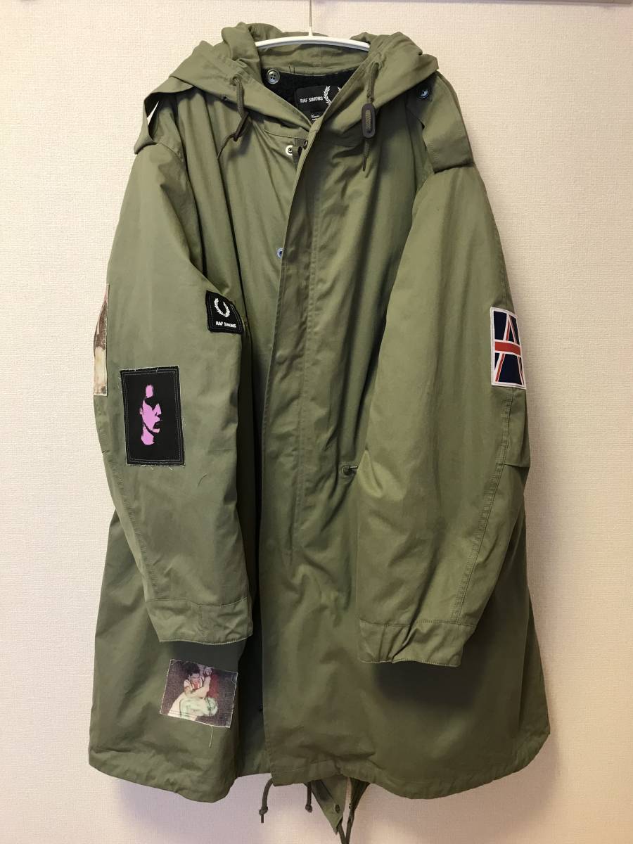 Yahoo!オークション - RAF SIMONS×FRED PERRY パッチワークモッズコー