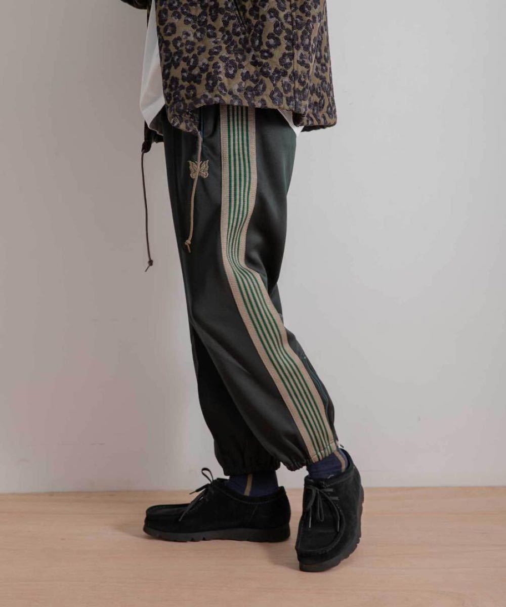 最終値下げ Needles トラックパンツ ダークグリーン ストレート